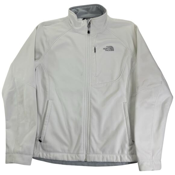 The North Face Apex Bionic Women’s Large Jacket White Softshell Full Zip - Picture 1 of 10
